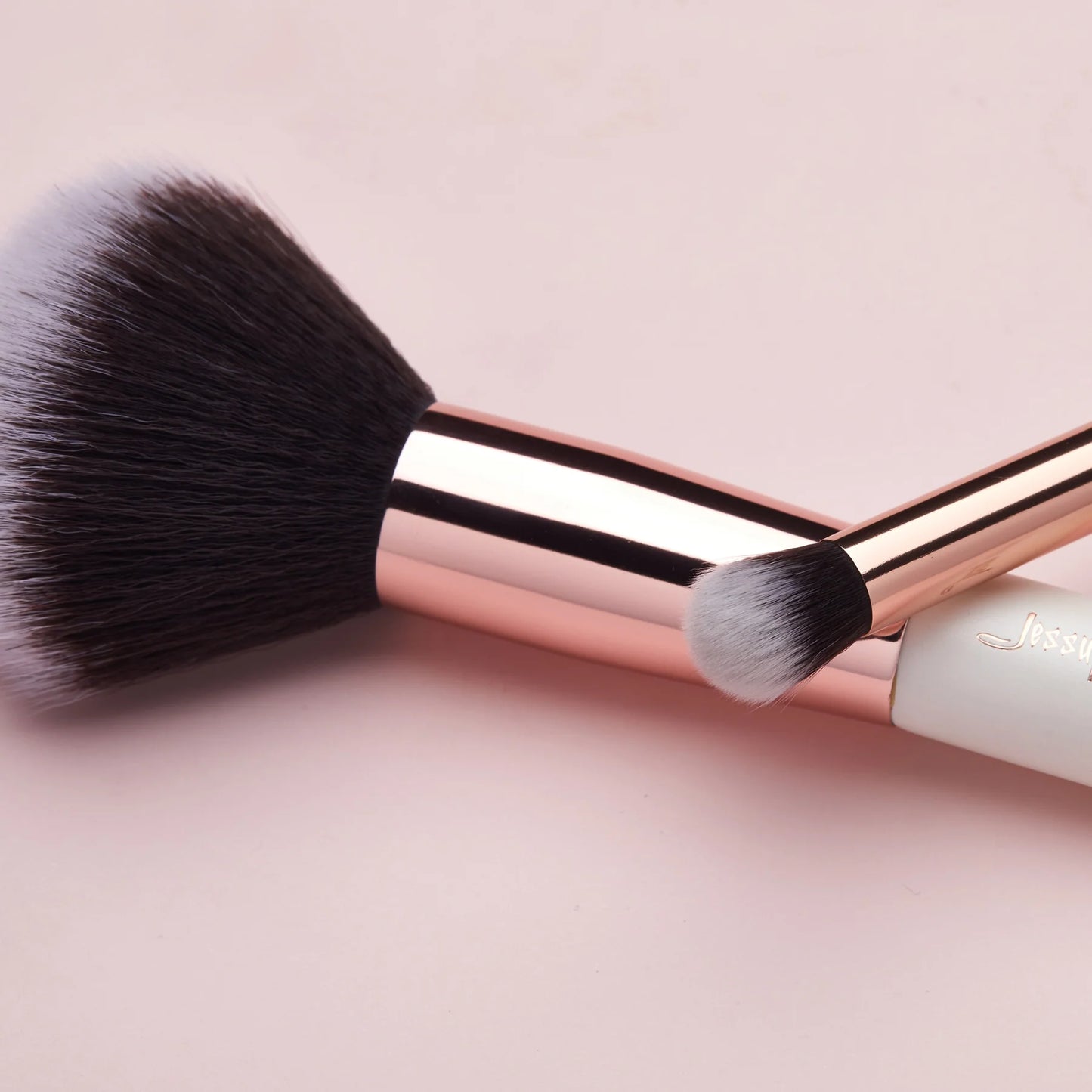 Pearl White/Rose Gold 6pc Professional Makeup Brush Set