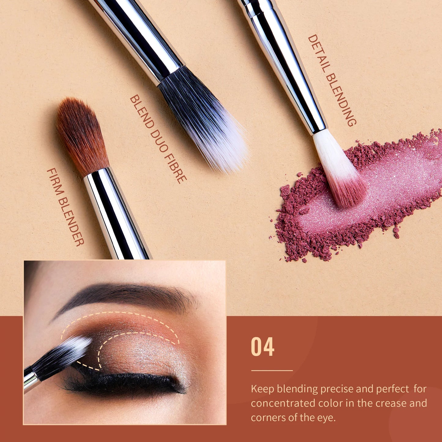 Eyeshadow Blending Makeup Brush Set