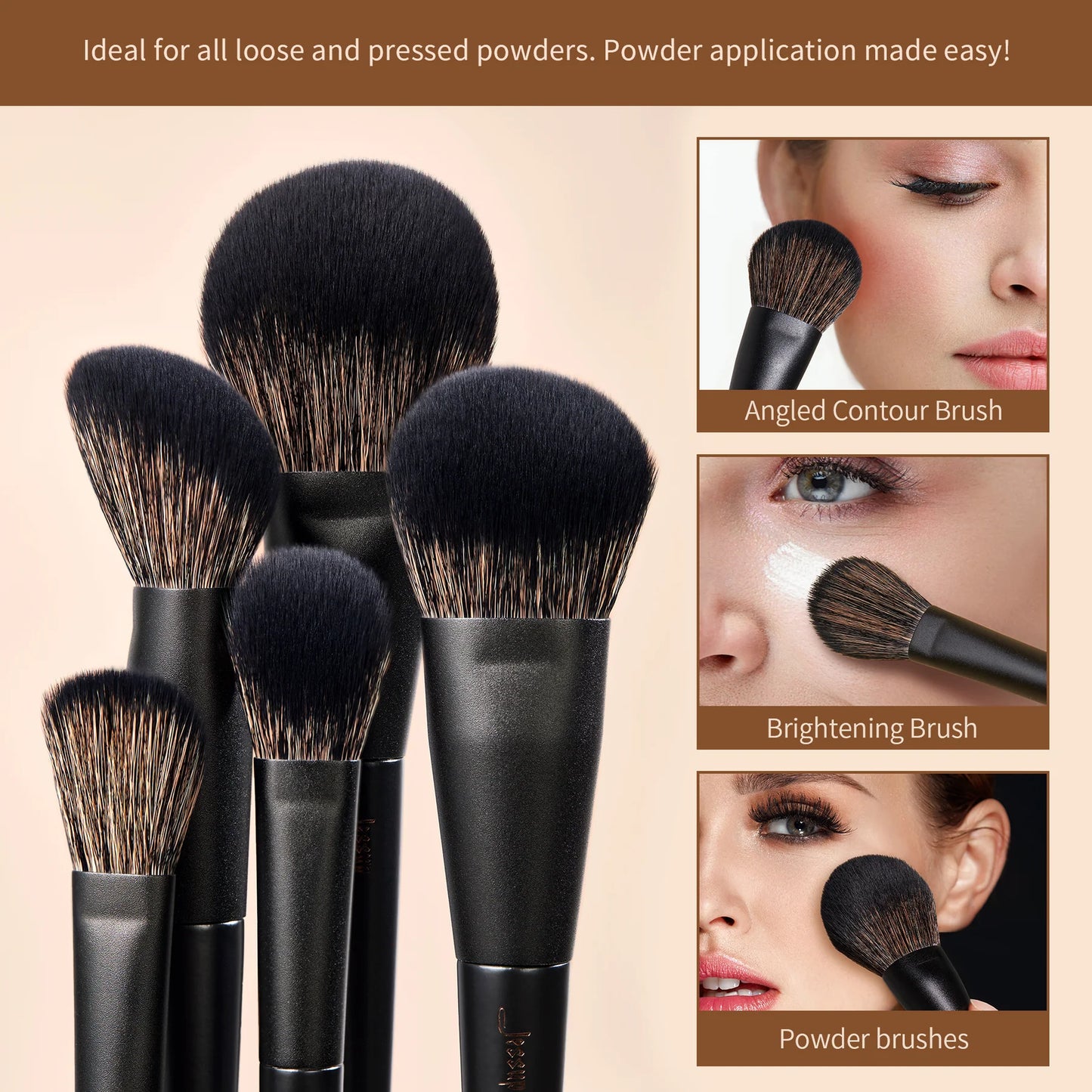 Versatile Brush Set Collection - Matte Black T336