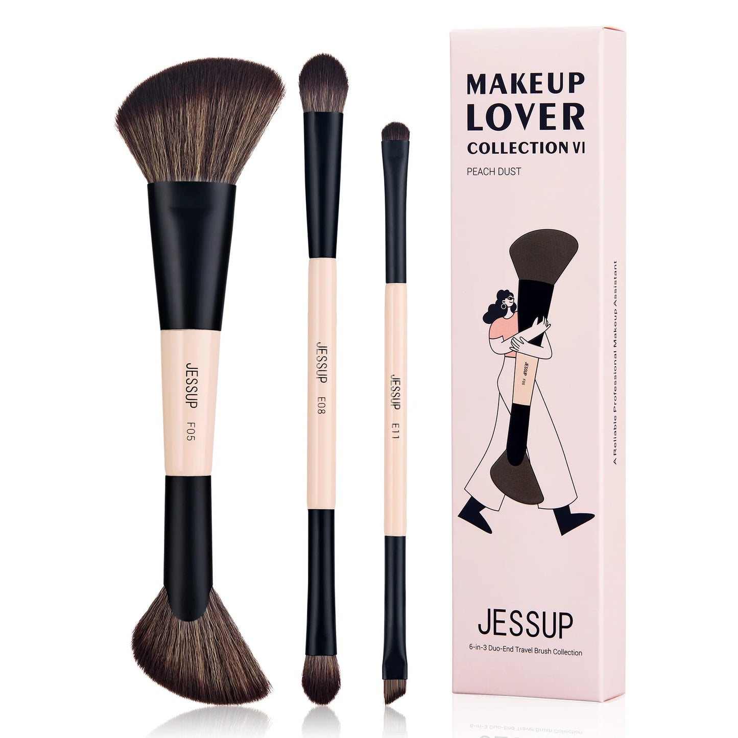 Duo End Brush Versatility Collection - Peach Dust