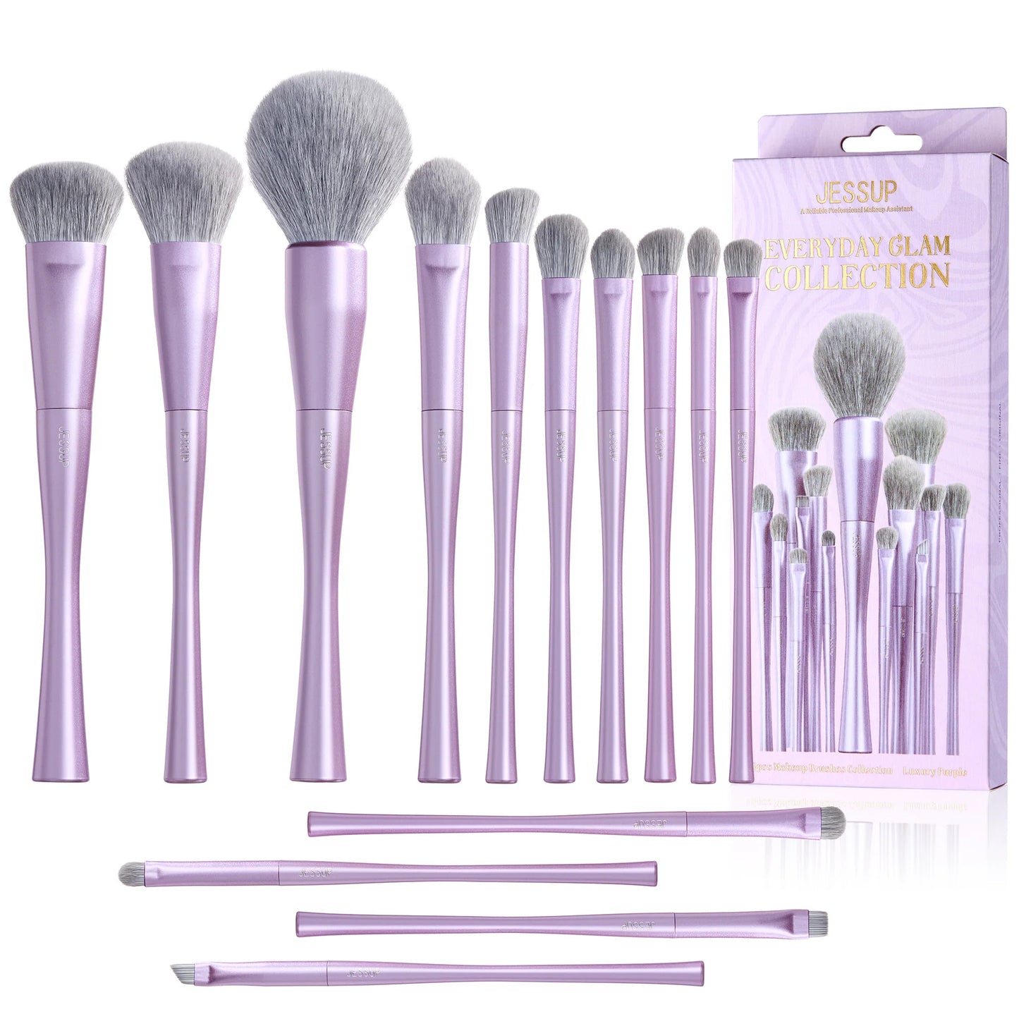 Luxury Purple Makeup Brush Set
