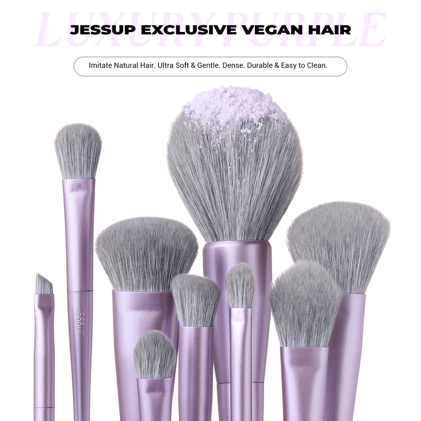 Luxury Purple Makeup Brush Set