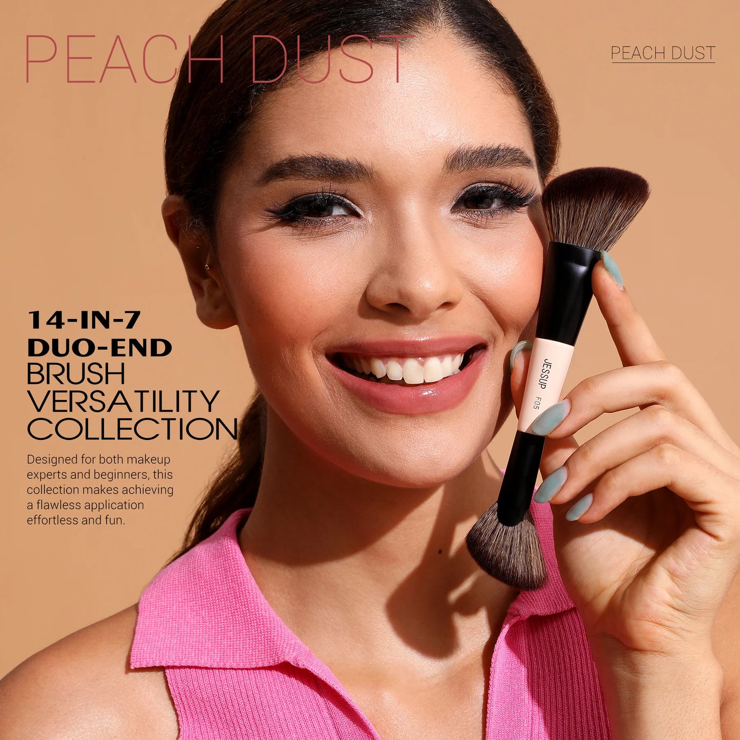 Duo End Brush Versatility Collection - Peach Dust