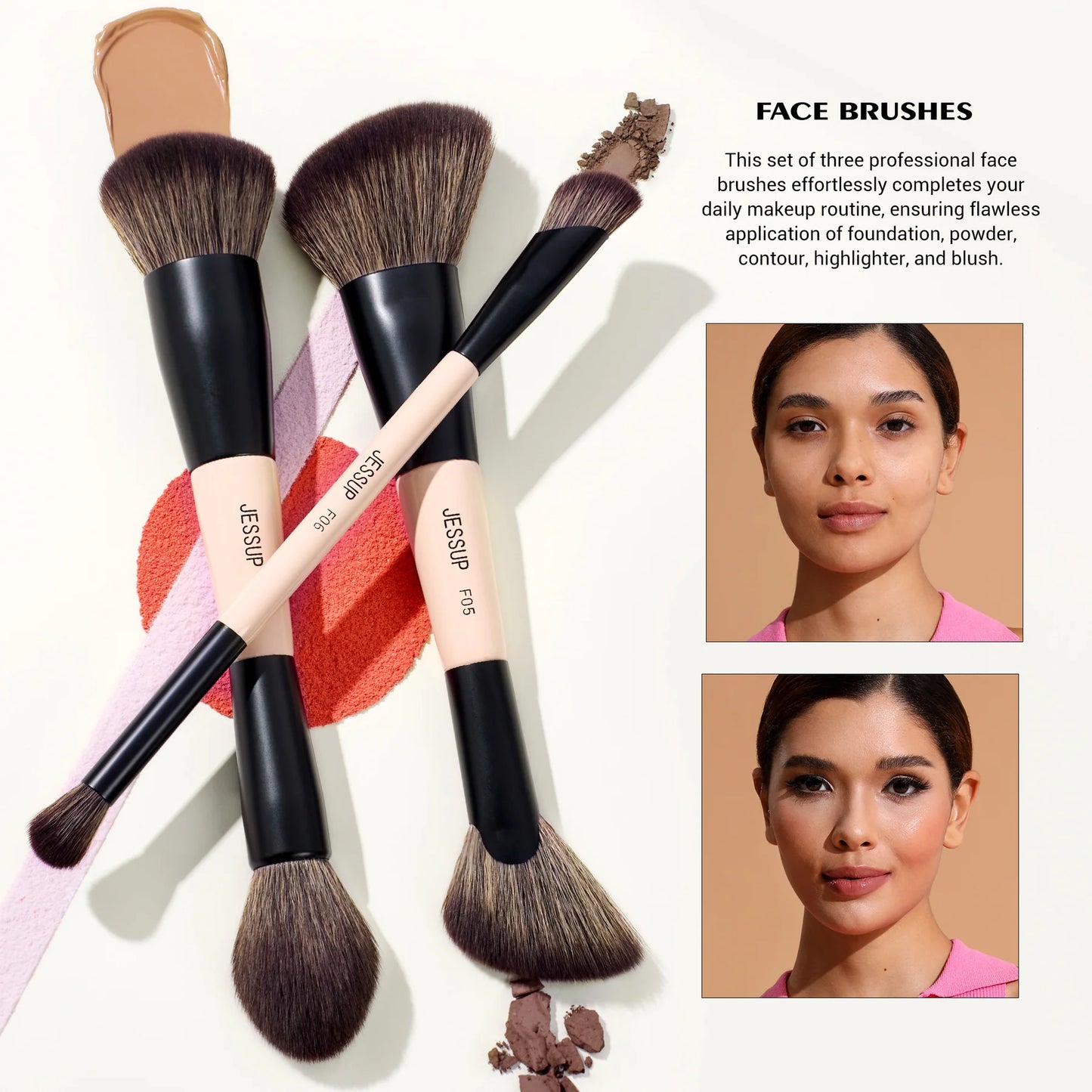 Duo End Brush Versatility Collection - Peach Dust
