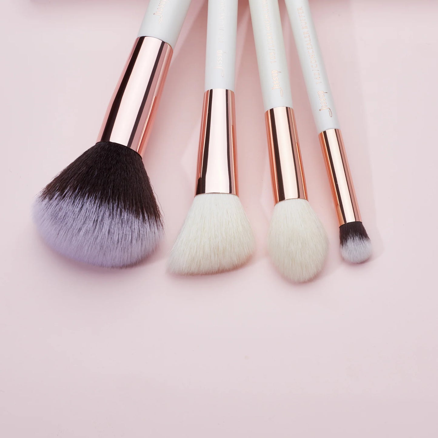 Pearl White/Rose Gold 6pc Professional Makeup Brush Set