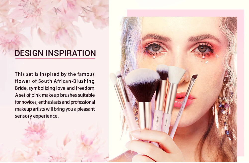 M.U.A Blushing Bride Makeup Brush Set - 15pc
