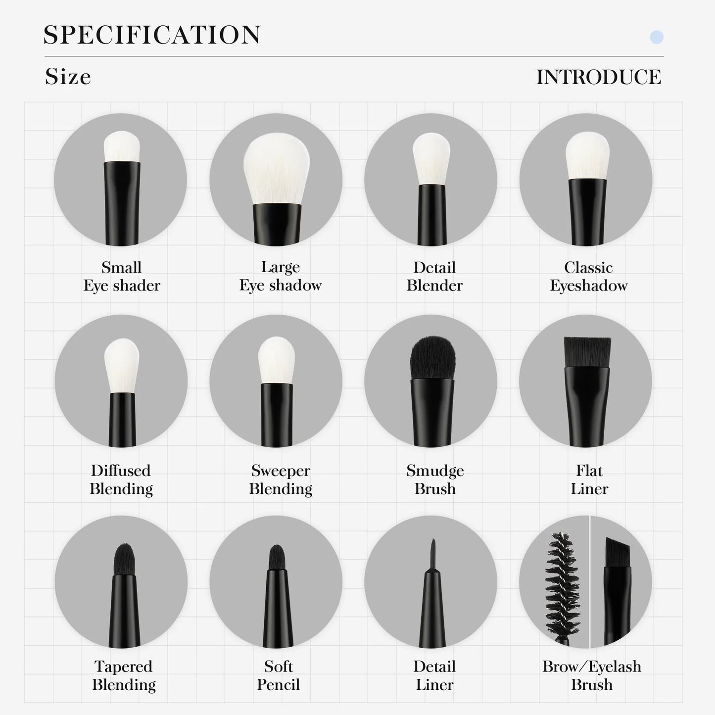 Essential Eye Brush Set - Natural and Synthetic