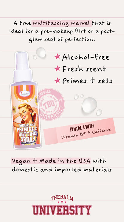 Twice as Nice Priming & Setting Spray